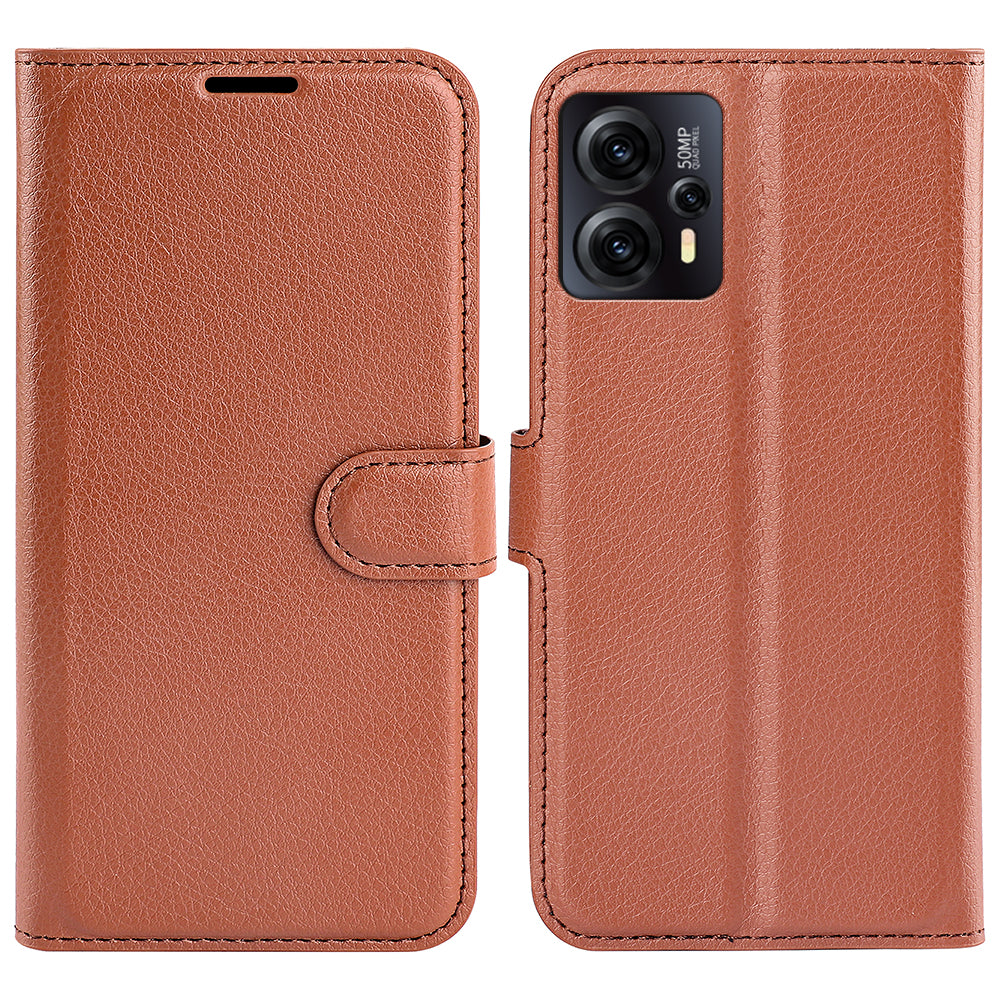 For Motorola Moto G13 4G Protective Phone Case Litchi Texture PU Leather Cell Phone Cover with Stand Wallet For Motorola Moto G13 4G Protective Phone Case Litchi Texture PU Leather Cell Phone Cover with Stand Wallet